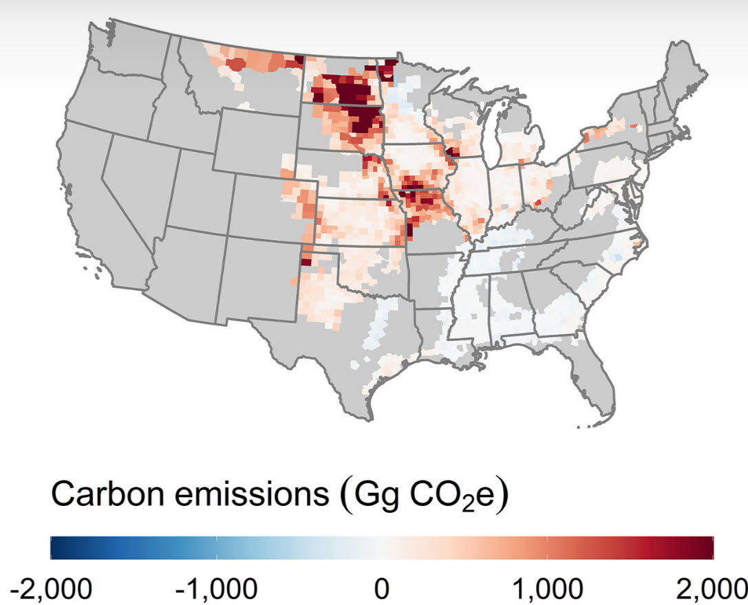 Ethanol map of Carbon Emissions